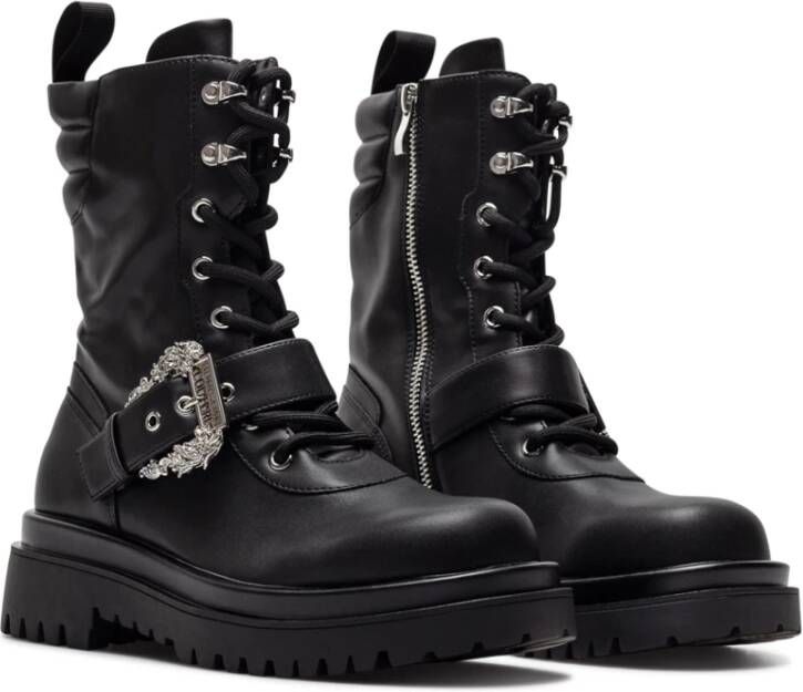 Versace Jeans Couture Lace-up Boots Zwart Dames