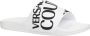 Versace Jeans Couture Logo Multikleur Slides White Heren - Thumbnail 4