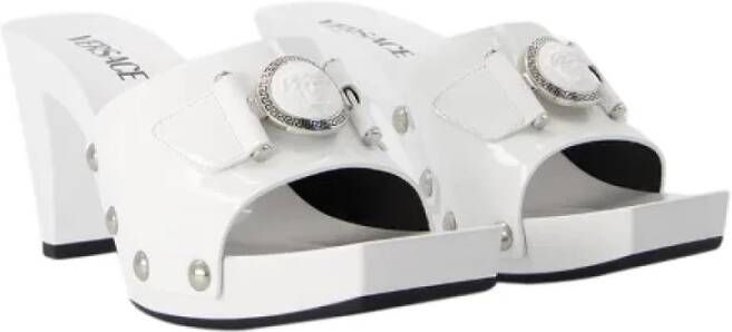 Versace Leather heels White Dames