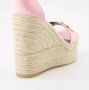 Versace Verfraaide sleehak sandalen Pink Dames - Thumbnail 4