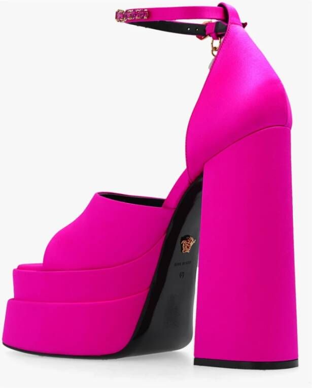 Versace Medusa Aevitas platform sandalen Roze Dames