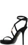 Versace Kristalversierde hoge hak sandalen Black Dames - Thumbnail 5