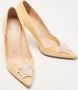Versace Pre-owned Leather heels Beige Dames - Thumbnail 4