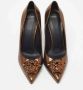 Versace Pre-owned Leather heels Brown Dames - Thumbnail 3