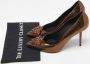 Versace Pre-owned Leather heels Brown Dames - Thumbnail 9