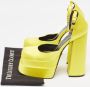 Versace Pre-owned Satin heels Yellow Dames - Thumbnail 9
