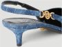 Versace Barocco Slingback Pumps Blue Dames - Thumbnail 6