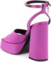 Versace Zijden satijnen sandalen voor vrouwen Purple Dames - Thumbnail 5