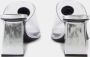 Versace Zilveren PVC Slides met Vierkante Open Neus Gray Dames - Thumbnail 3