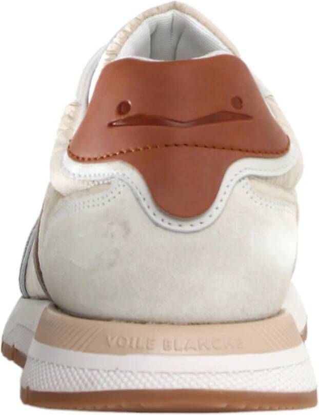 Voile blanche Beige Sneakers voor Dagelijks Gebruik Beige Heren