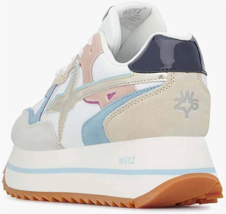 W6Yz Multikleur Sneakers met Spiegeldetails Multicolor Dames