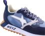 W6Yz Suede and technical fabric sneakers Loop-Uni. Blue Unisex - Thumbnail 8