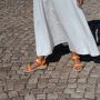 Woden Stijlvolle en Comfortabele Line Sandaal met Verstelbare Bandjes Orange Dames - Thumbnail 78