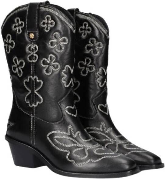 Fabienne Chapot Western Style Cowboy Boots Black Dames