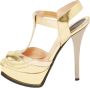 Fendi Vintage Pre-owned Leather sandals Yellow Dames - Thumbnail 1