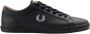Fred Perry Baseline Leren Sneakers Black Heren - Thumbnail 1