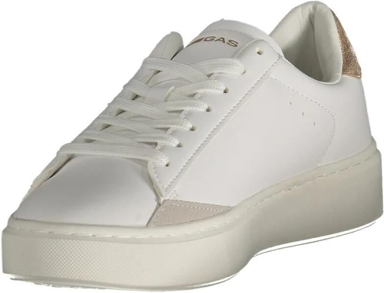 GAS Witte Polyester Dames Sneaker Leonard LTX