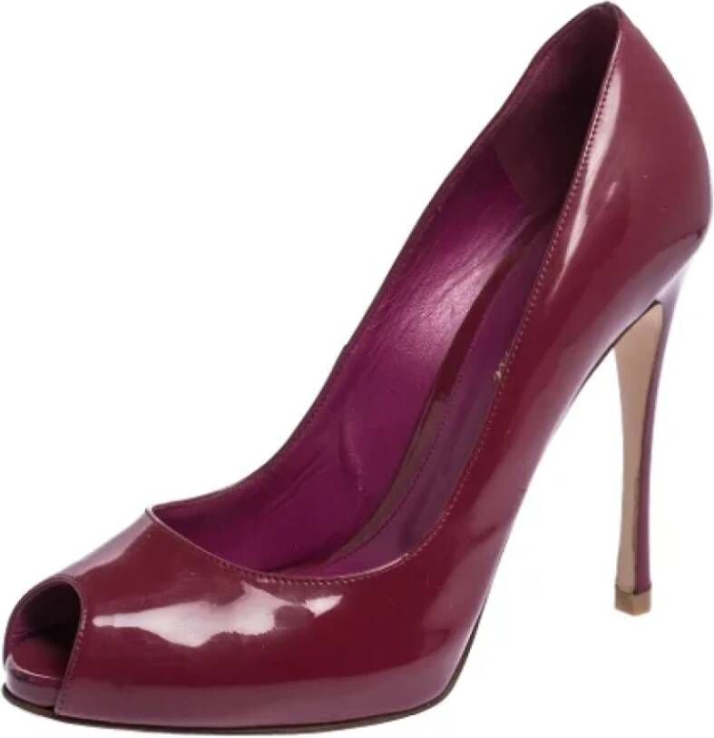 Gianvito Rossi Pre-owned Leather heels Purple Dames