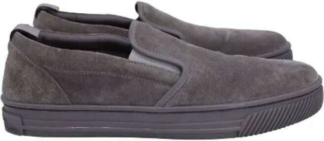 Gianvito Rossi Pre-owned Suede sneakers Gray Heren