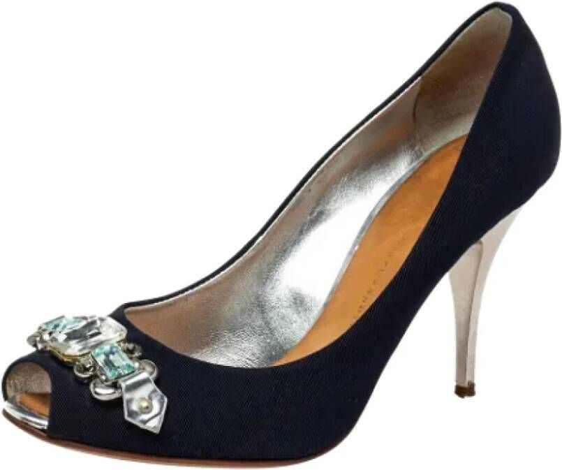 Giuseppe Zanotti Pre-owned Fabric heels Blue Dames