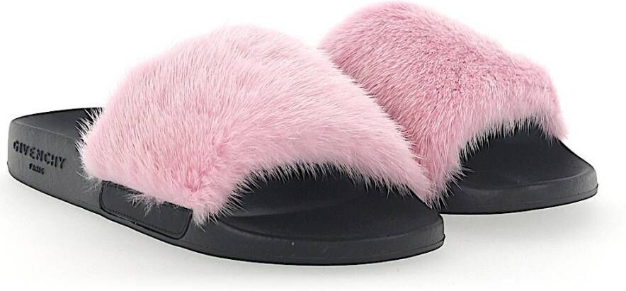 Givenchy Paris Rubber Mink Sandalen Pink Dames