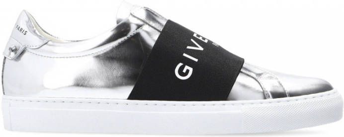 Givenchy Sneakers Mirror Effect Webbing Sneakers Leather in zilver