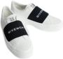 Givenchy Leren Sneakers Zwart Wit Logo Rubber White Dames - Thumbnail 9