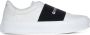 Givenchy Leren Sneakers Zwart Wit Logo Rubber White Dames - Thumbnail 1