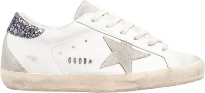 Golden Goose Glitter Super-Star Low-Top Sneakers White Dames