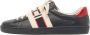 Gucci Vintage Pre-owned Leather sneakers Black Heren - Thumbnail 1