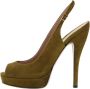 Gucci Vintage Pre-owned Suede heels Green Dames - Thumbnail 1