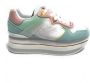 Guess Witte Sneakers met All Over Logo en Pastel Multikleurige Inzetstukken Multicolor Dames - Thumbnail 12