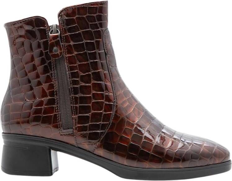 HARTJES Enkellaarsjes Dames 172.1902 Blues Maat: 38 Materiaal: Leer Kleur: Cognac