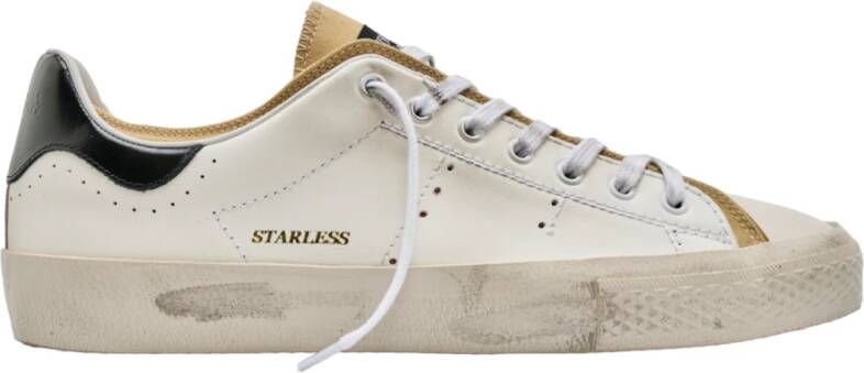 Hidnander Starless Low Leren Sneakers White Heren