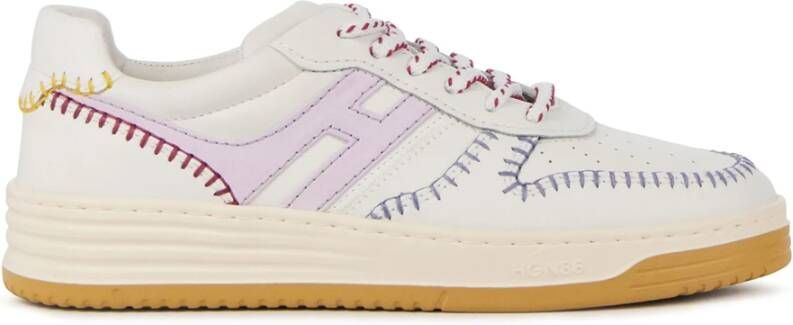 Hogan Sneakers met Kleurrijk Detail White Dames