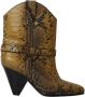 Isabel Marant Pre-owned Leather boots Yellow Dames - Thumbnail 1