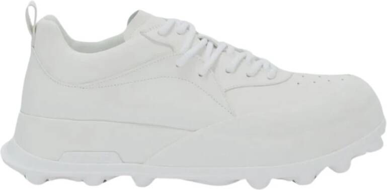 Jil Sander Premium Leren Sneakers White Heren