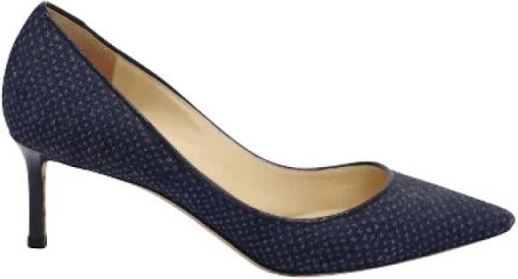 Jimmy Choo Pre-owned Leather heels Blue Dames