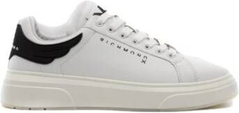 John Richmond Witte Sneakers Model 20007 Herfst Winter 2023 2024 Collectie Wit Heren