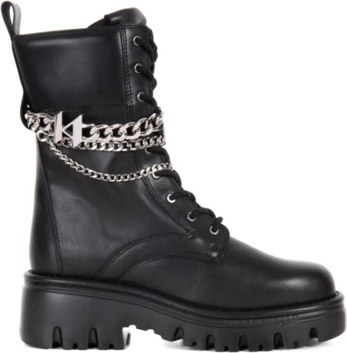 Karl Lagerfeld Boots & laarzen Kombat Kc Hi Lace Chain in zwart
