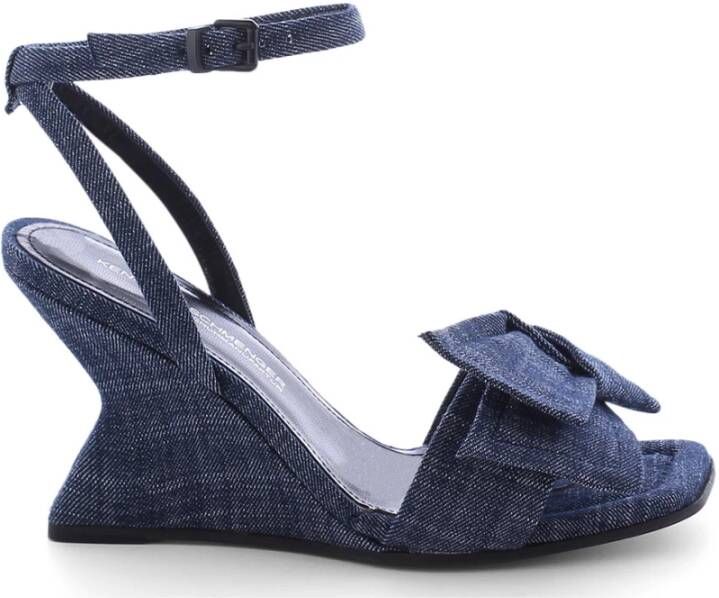Kennel & Schmenger Indigo Sandalette met Zierdeknoten Blue Dames