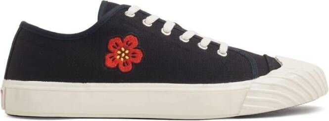 Kenzo Trendy ssneakers met Boke Flower Crest Zwart