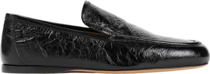 Khaite Zwarte Loafers Minimalistisch Design Lakleer Black Dames