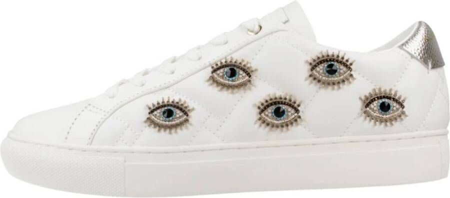 Kurt Geiger Quilt Eye Sneakers White Dames