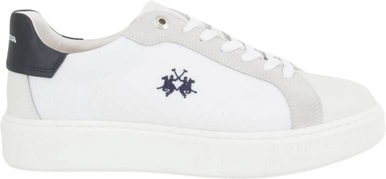 LA MARTINA Klassieke Sneaker voor Dagelijks Gebruik White Heren