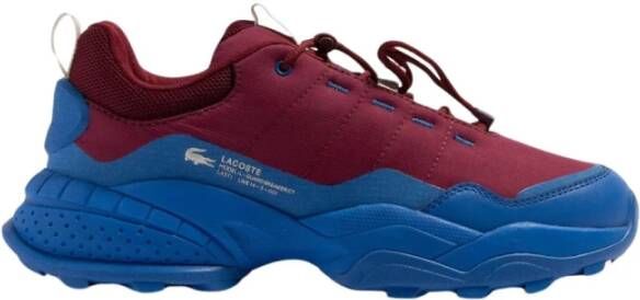 Lacoste Blauw en Bordeaux L-Guard Breaker Sneakers Blue Heren