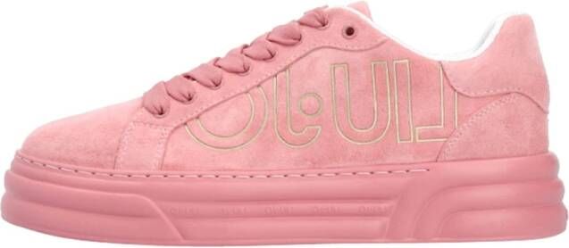 Liu Jo Suede Platform Sneakers in Pink Ray Pink Dames