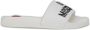 Love Moschino Witte rubberen zool slippers White Dames - Thumbnail 4