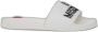 Love Moschino Witte rubberen zool slippers White Dames - Thumbnail 1