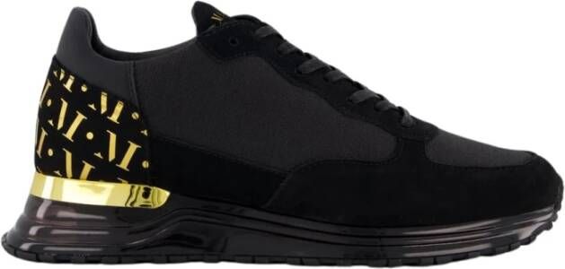 Mallet Footwear Heren Goud Zwart Gas Sneakers Black Heren